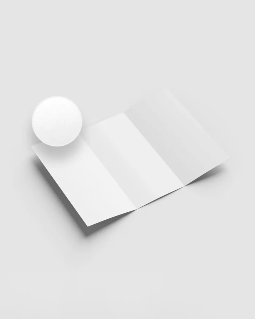 Roll fold brochure - glossy paper