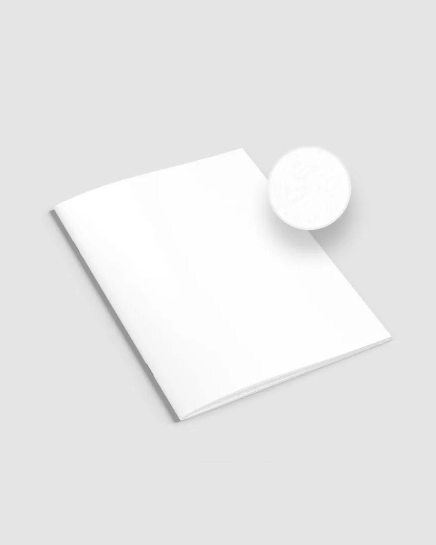 Stitched brochure - Silk paper