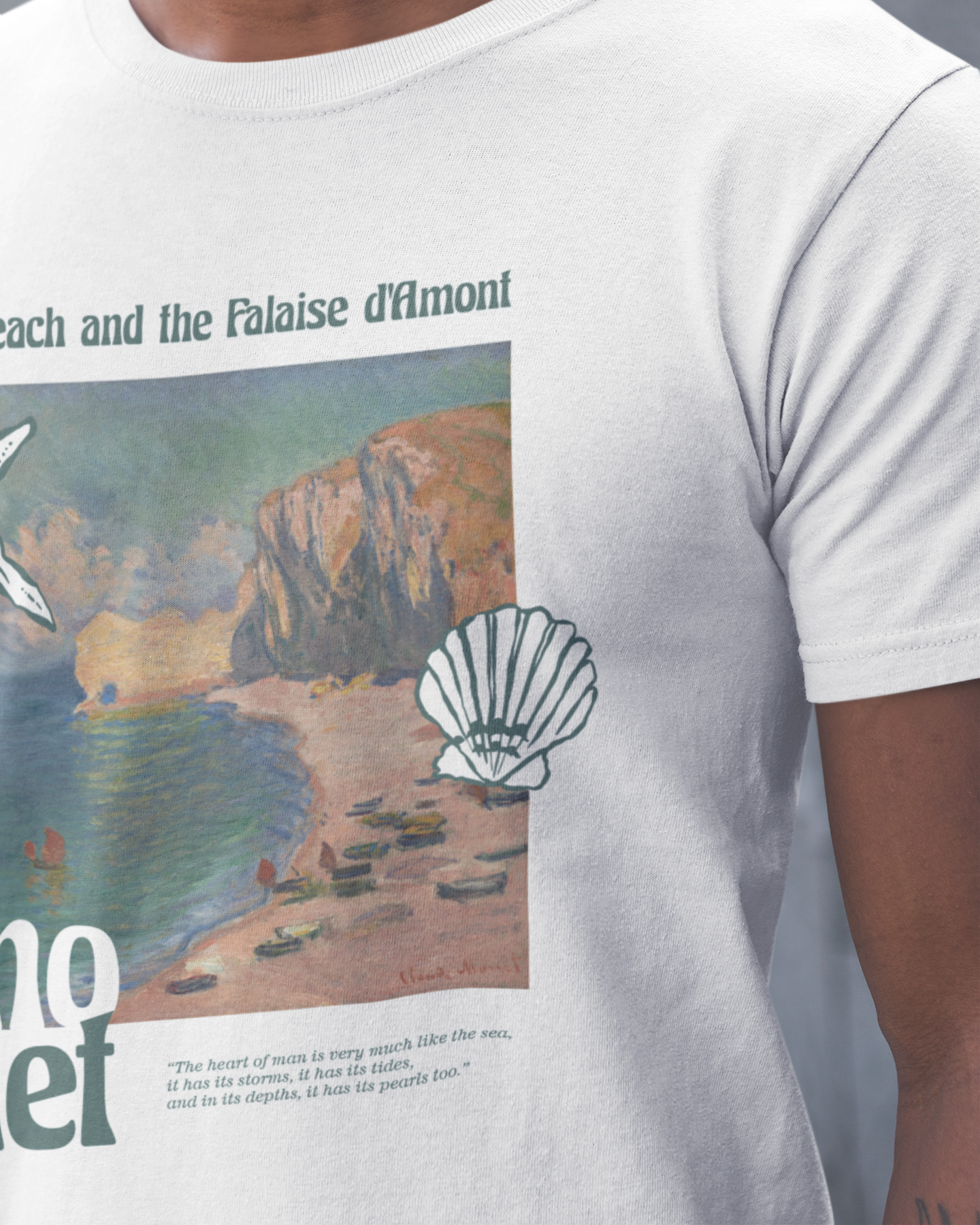 Echoes of the Tide ( Inspired by Claude Monet ) - Unisex T-Shirt