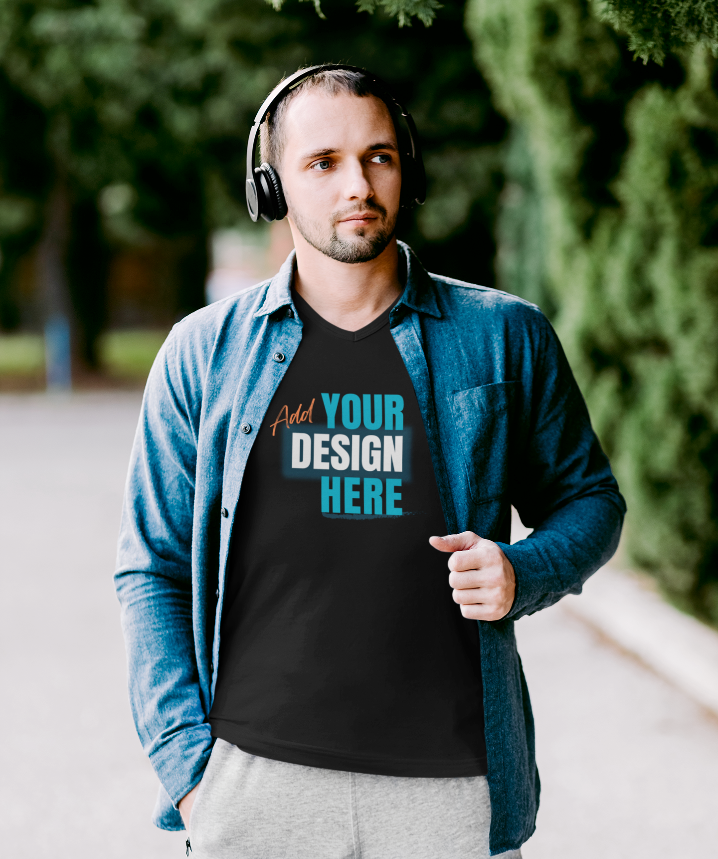 Premium V-Neck Unisex T-shirt
