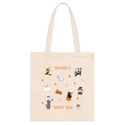 Kids Personalized Halloween Figures Tote Bag