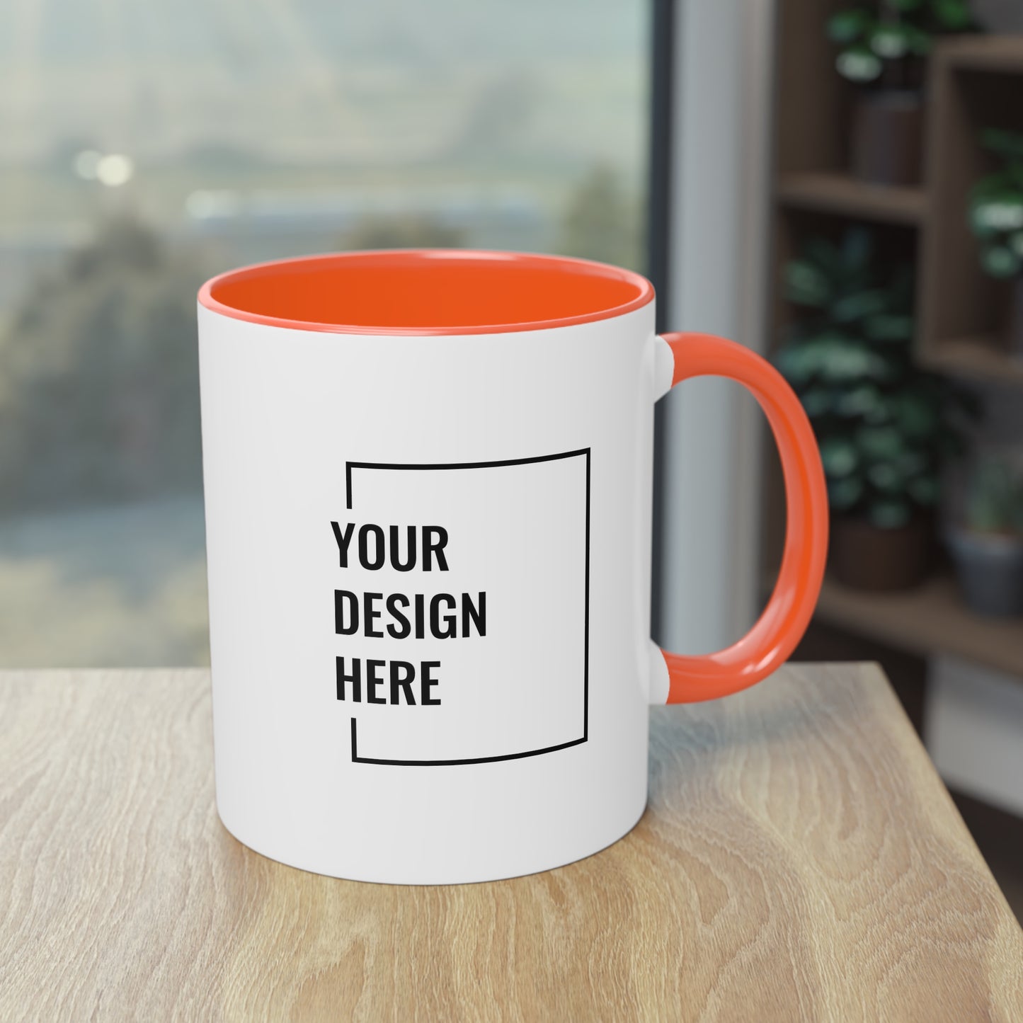 Custom Personalized Two-Tone Coffee Mug, (330ml / 11oz )