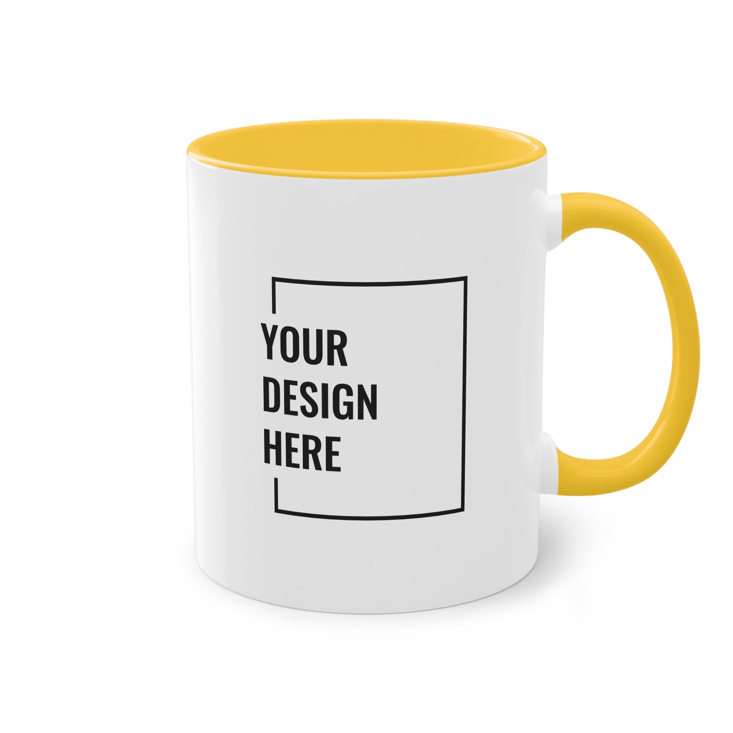 Custom Personalized Two-Tone Coffee Mug, (330ml / 11oz )