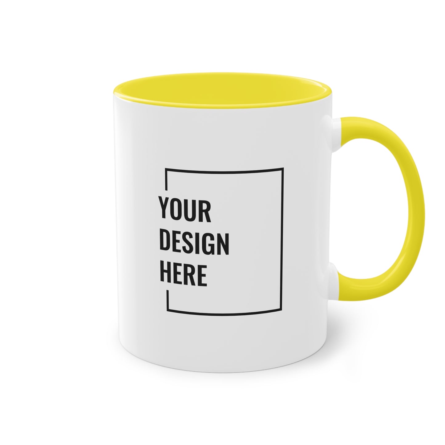 Custom Personalized Two-Tone Coffee Mug, (330ml / 11oz )