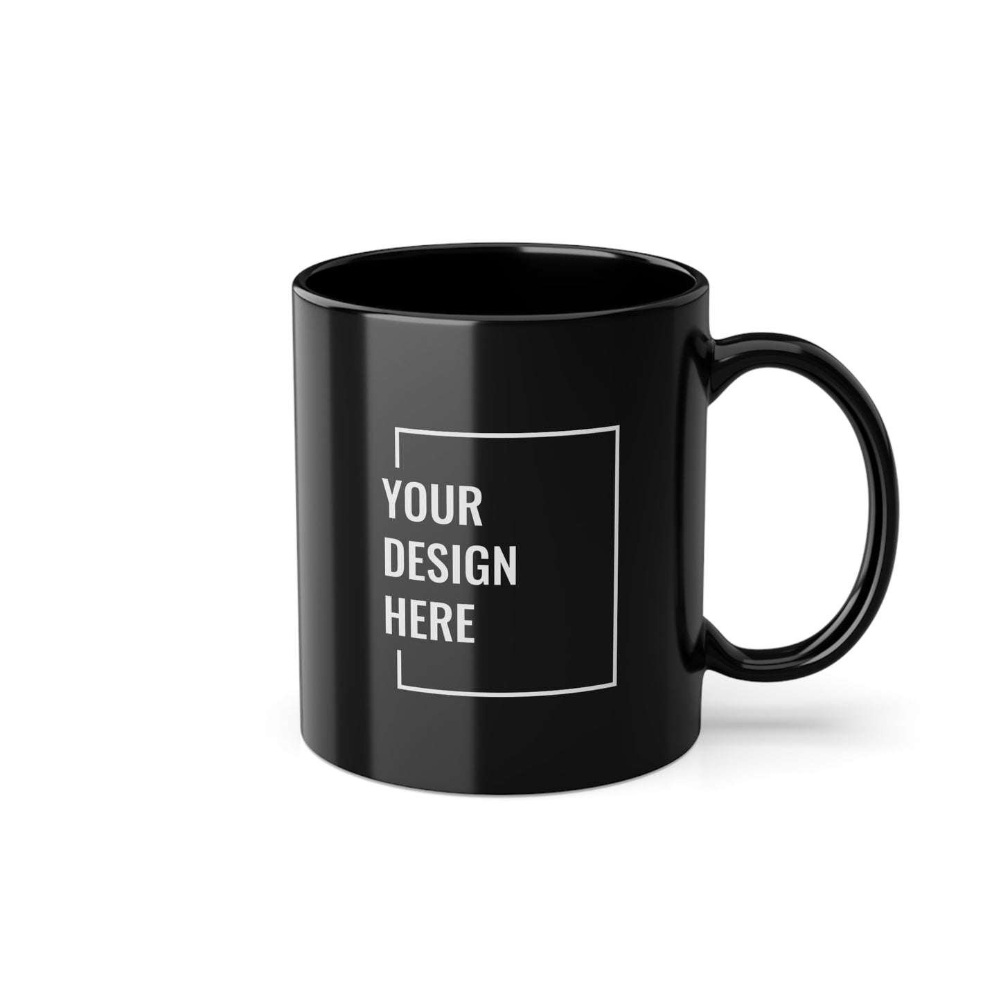 Custom Personalized Ceramic Black Coffe Mug , (330ml/11oz)