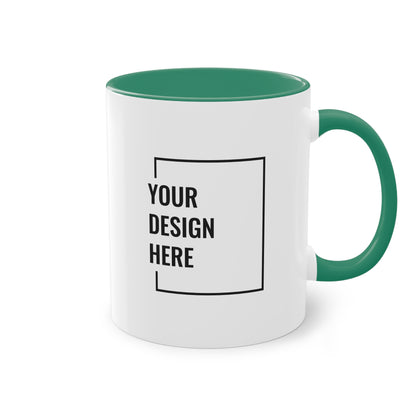 Custom Personalized Two-Tone Coffee Mug, (330ml / 11oz )