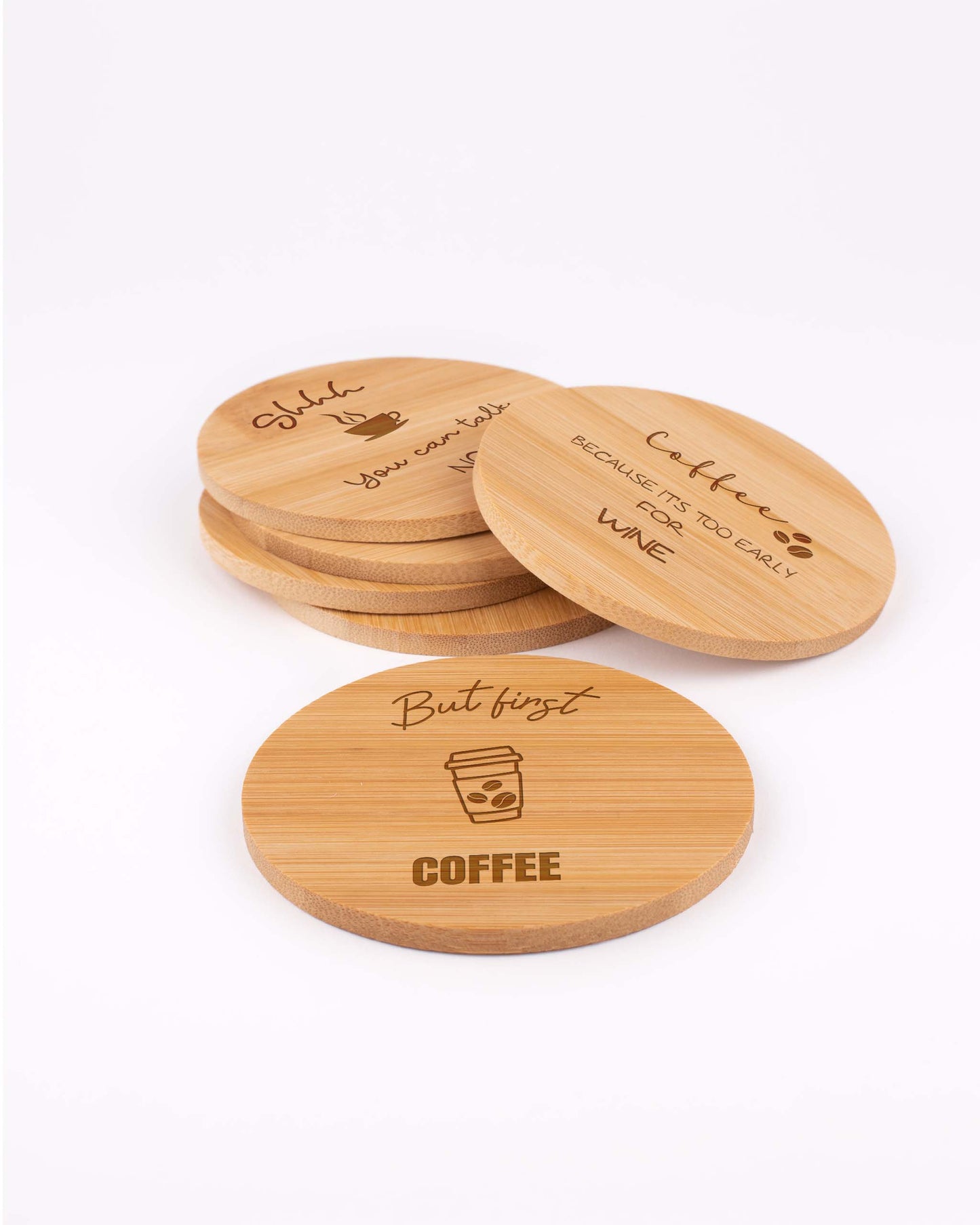 Coffee Mixed Coaster Set (Pack of 4 coasters)