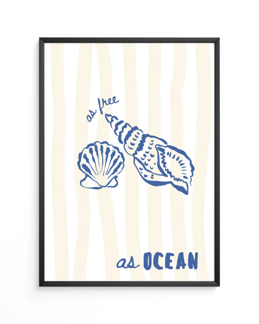 Free as Ocean - Poster