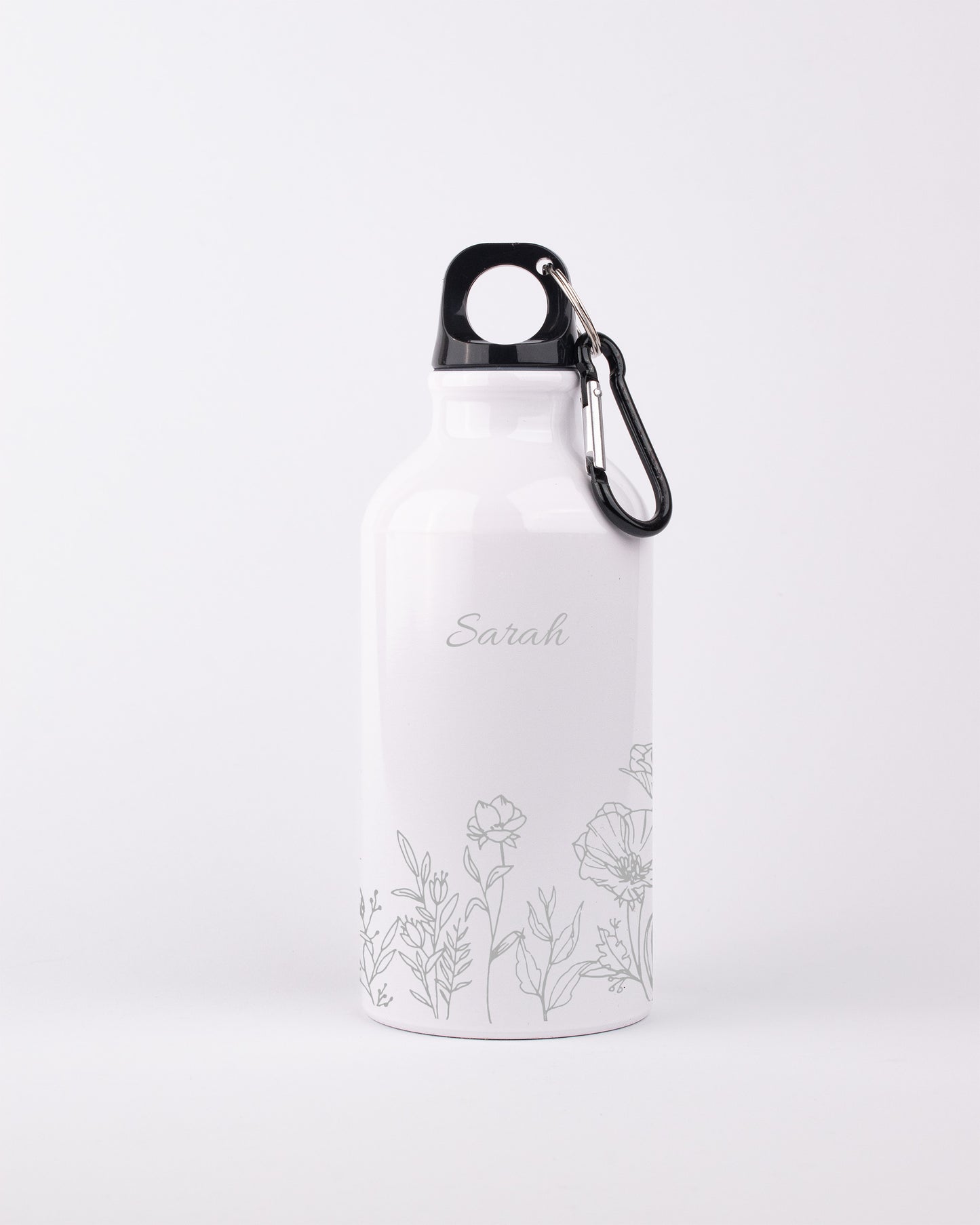 White 400ml Bottle - Floral