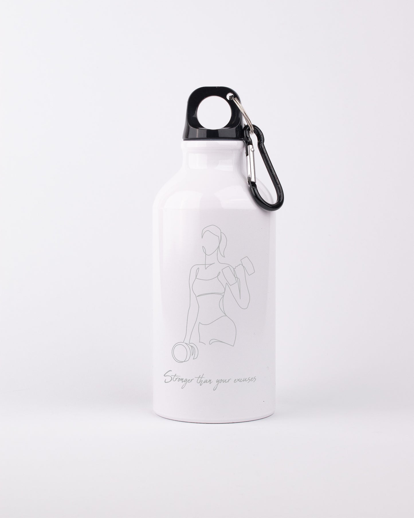 White 400ml Bottle - Strong Woman