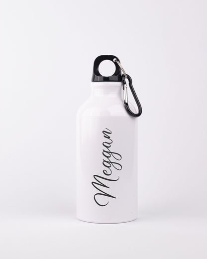 White 400ml Bottle - Just Name