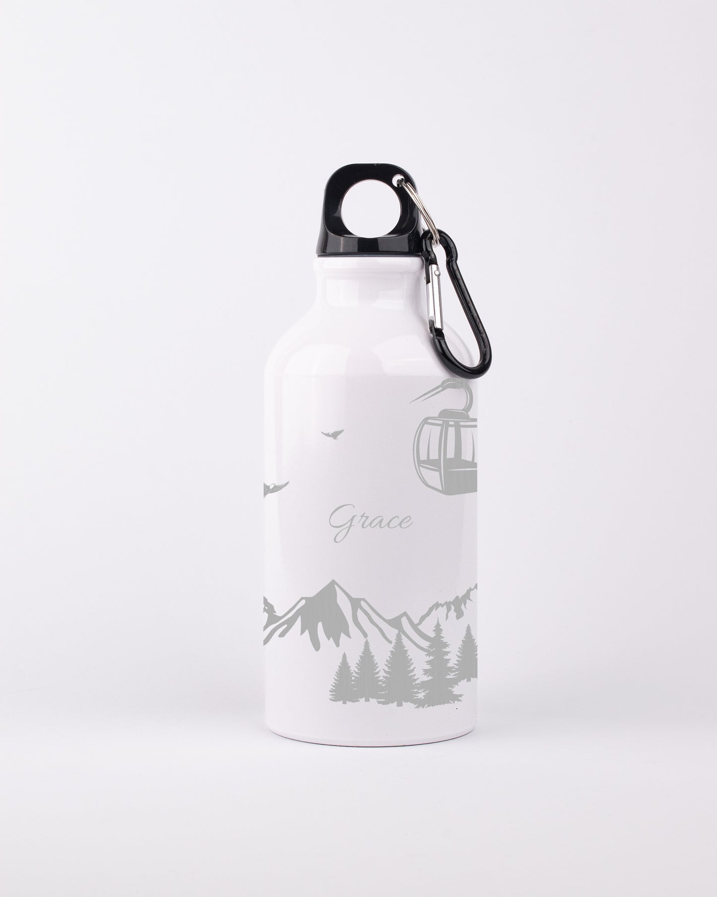 White 400ml Bottle - Mountain Adventure