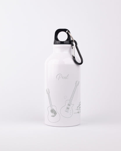 White 400ml Bottle - Guitar