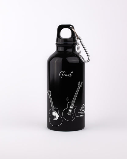 Black 400ml Bottle - Guitar