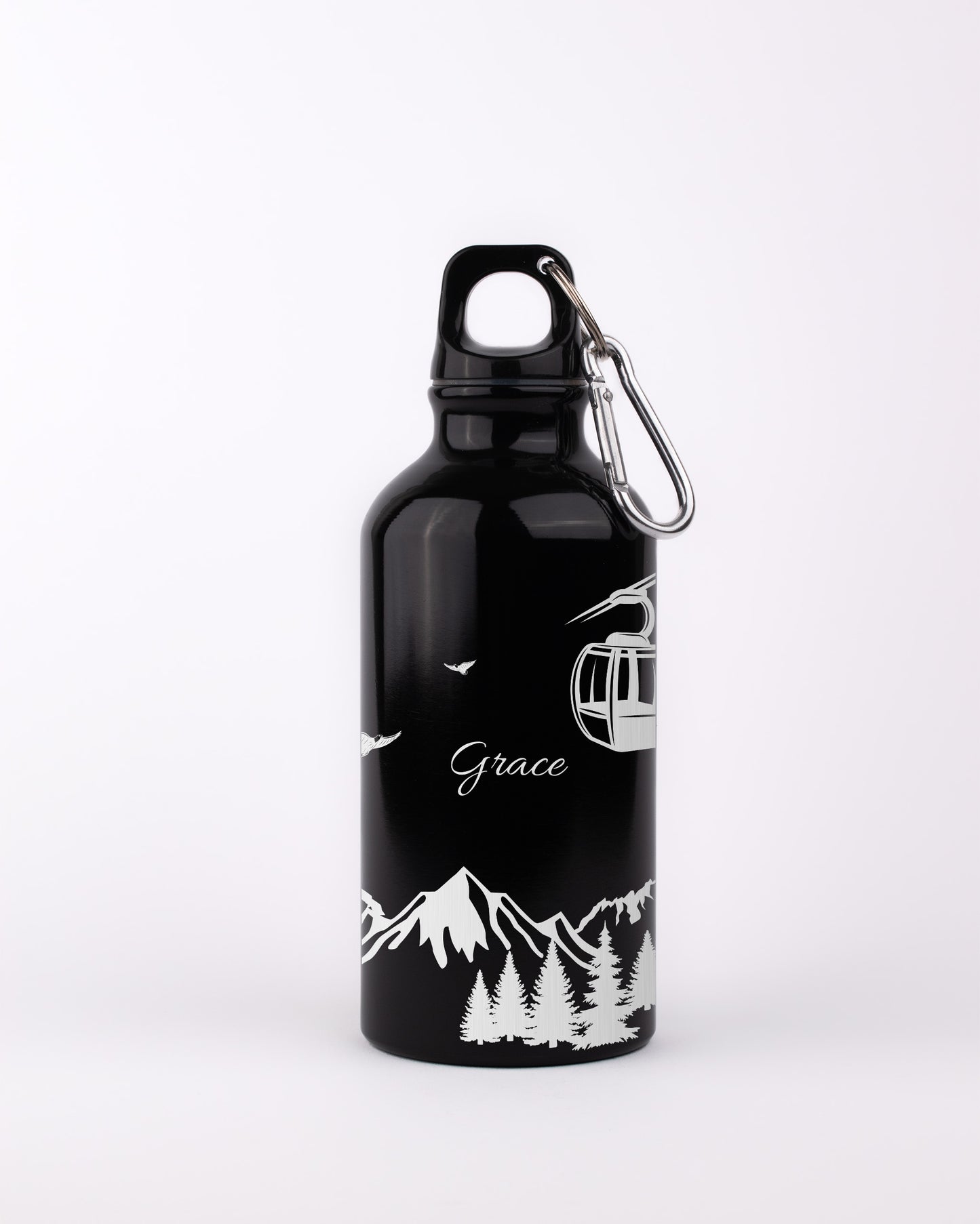 Black 400ml Bottle - Mountain Adventure