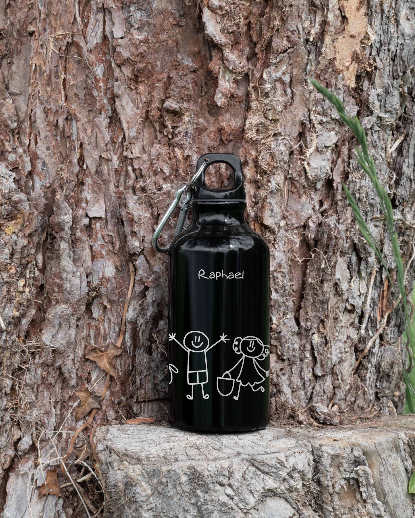 Black 400ml Bottle - Kids