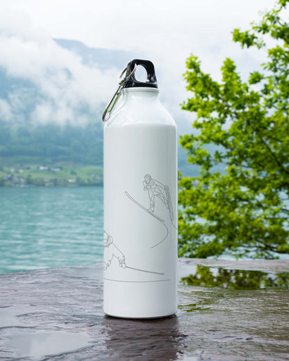 White 750ml Bottle - Ski Athletes