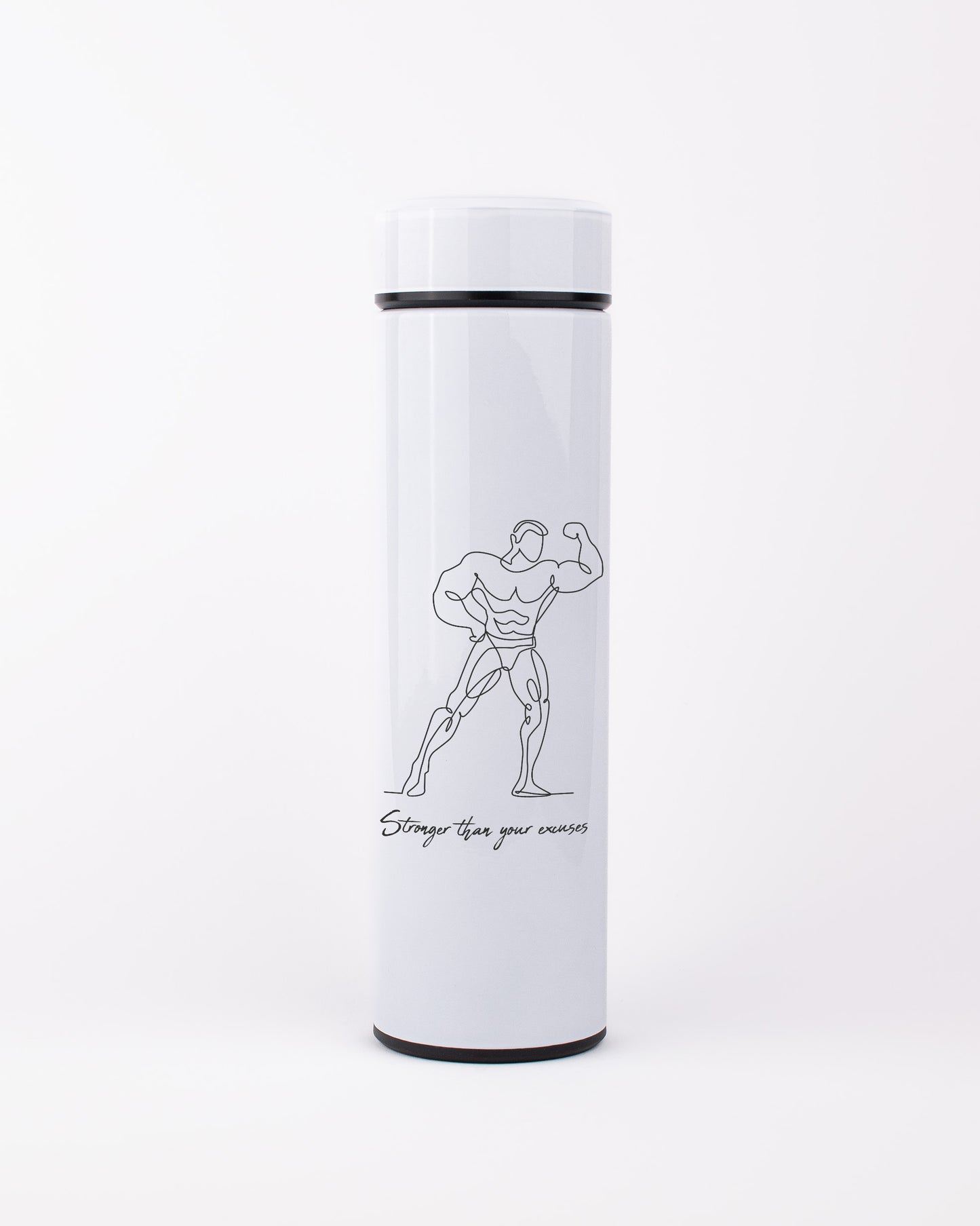 White Stainless Steel Thermal Bottle - Arnold