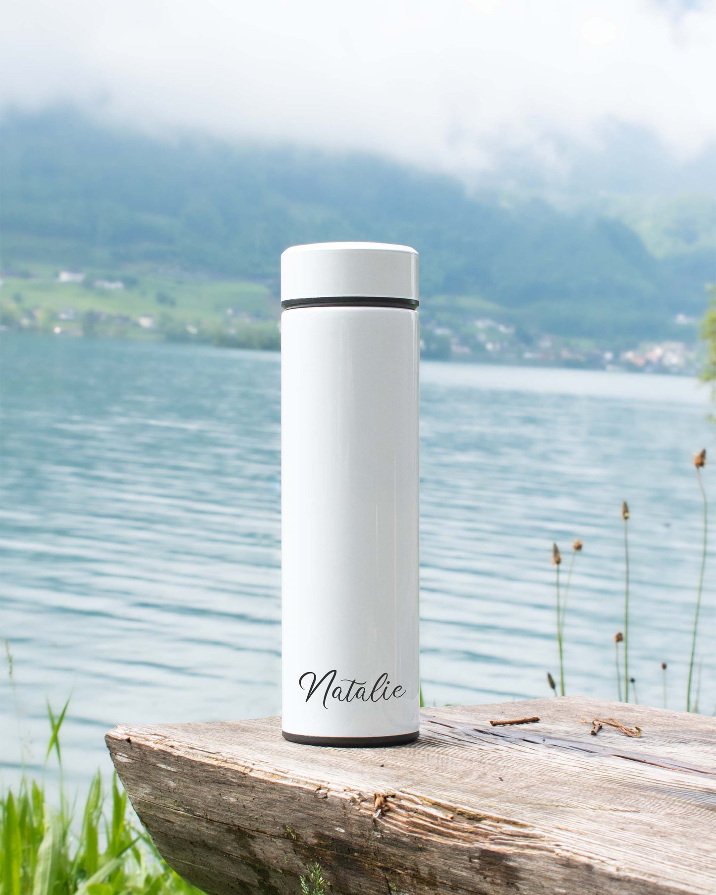 White Stainless Steel Thermal Bottle - Arnold