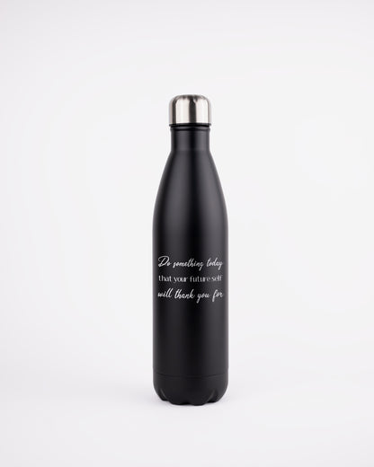 Black Stainless Steel Thermal Bottle - Do Something Today