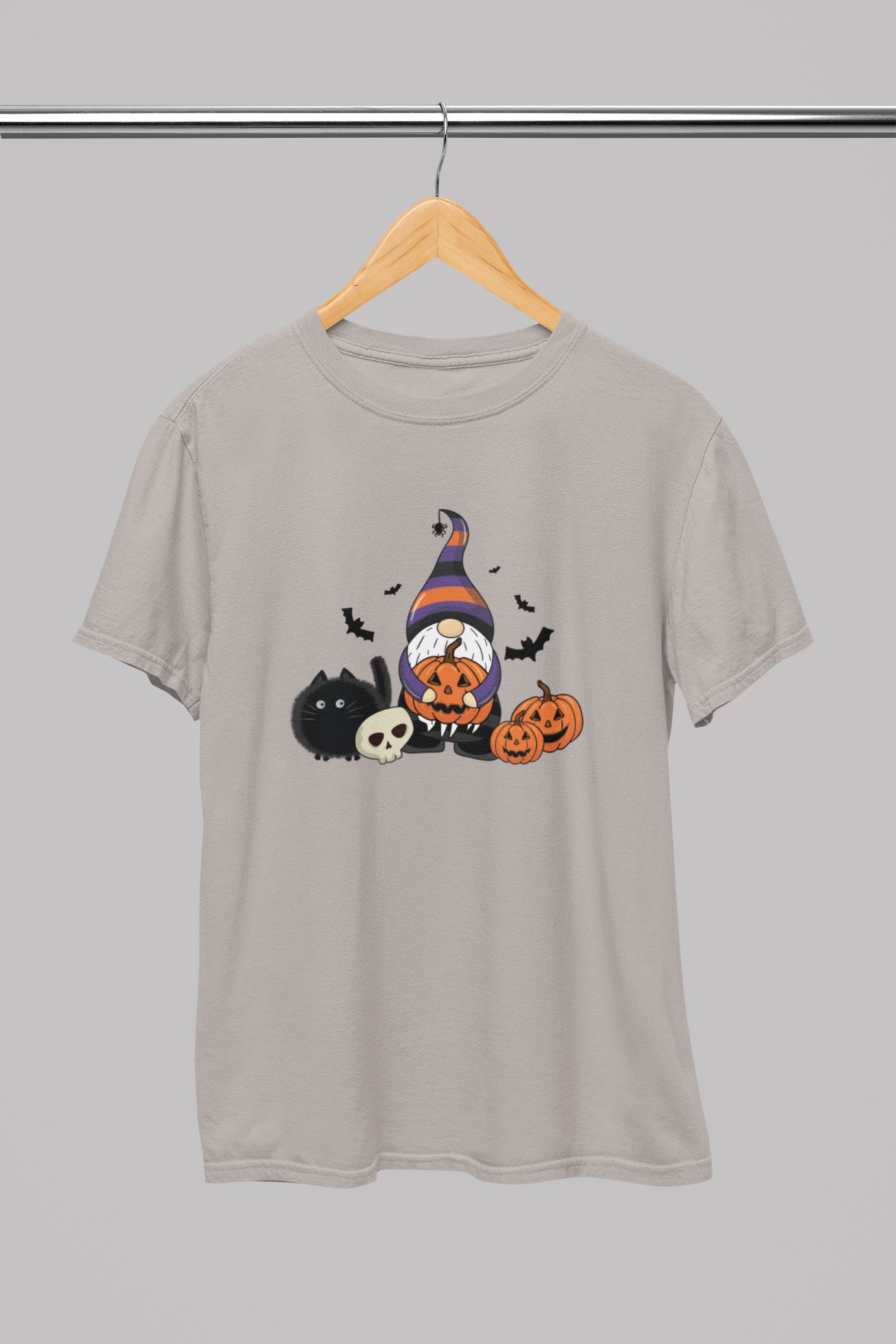 T-Shirt Halloween Gnom and Cat