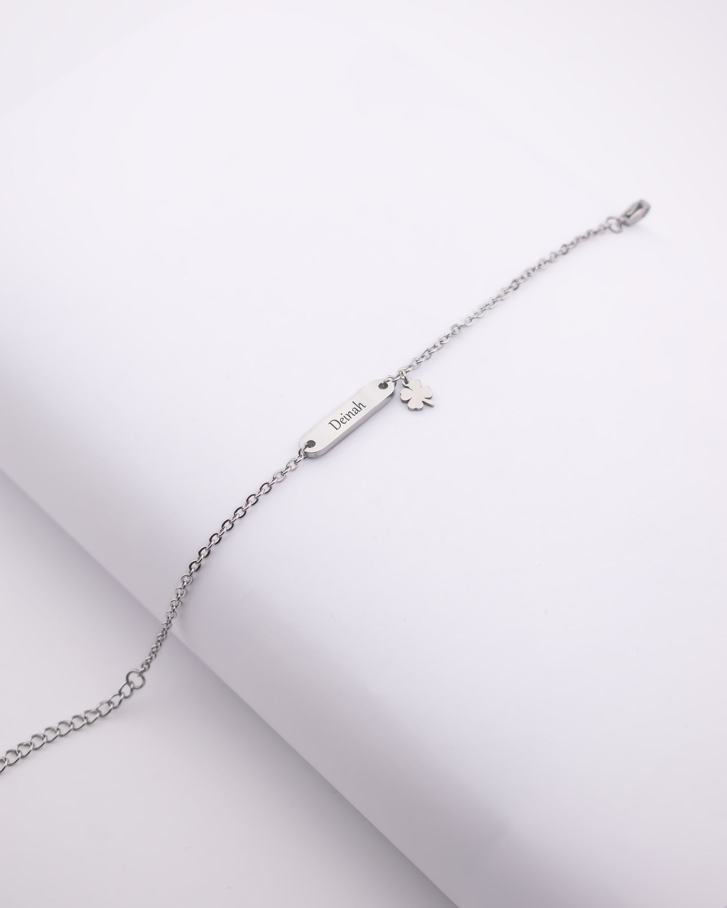 Stainless Steel Silver Small Tab Bracelet