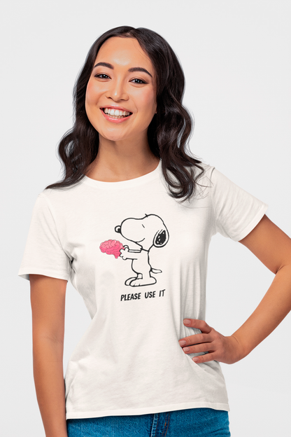 T-Shirt Snoopy Gehirn