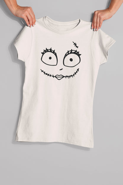 T-Shirt Halloween Women Spooky Face