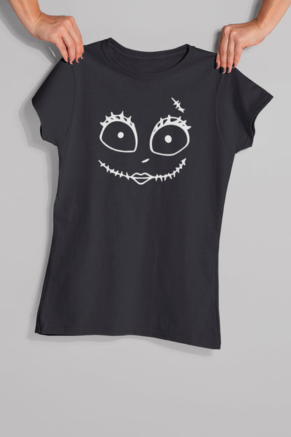 T-Shirt Halloween Women Spooky Face