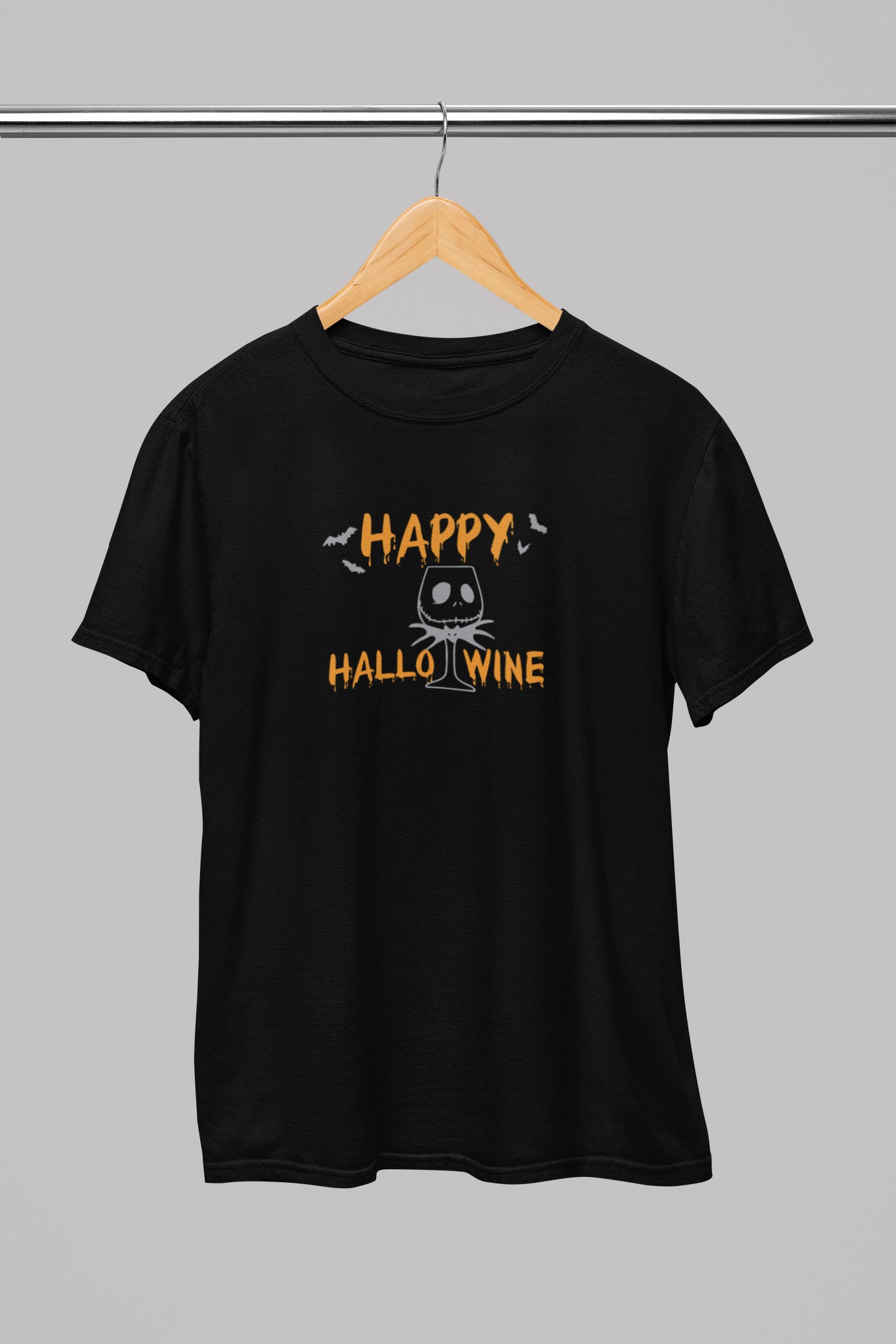 T-Shirt Halloween Happy Wine