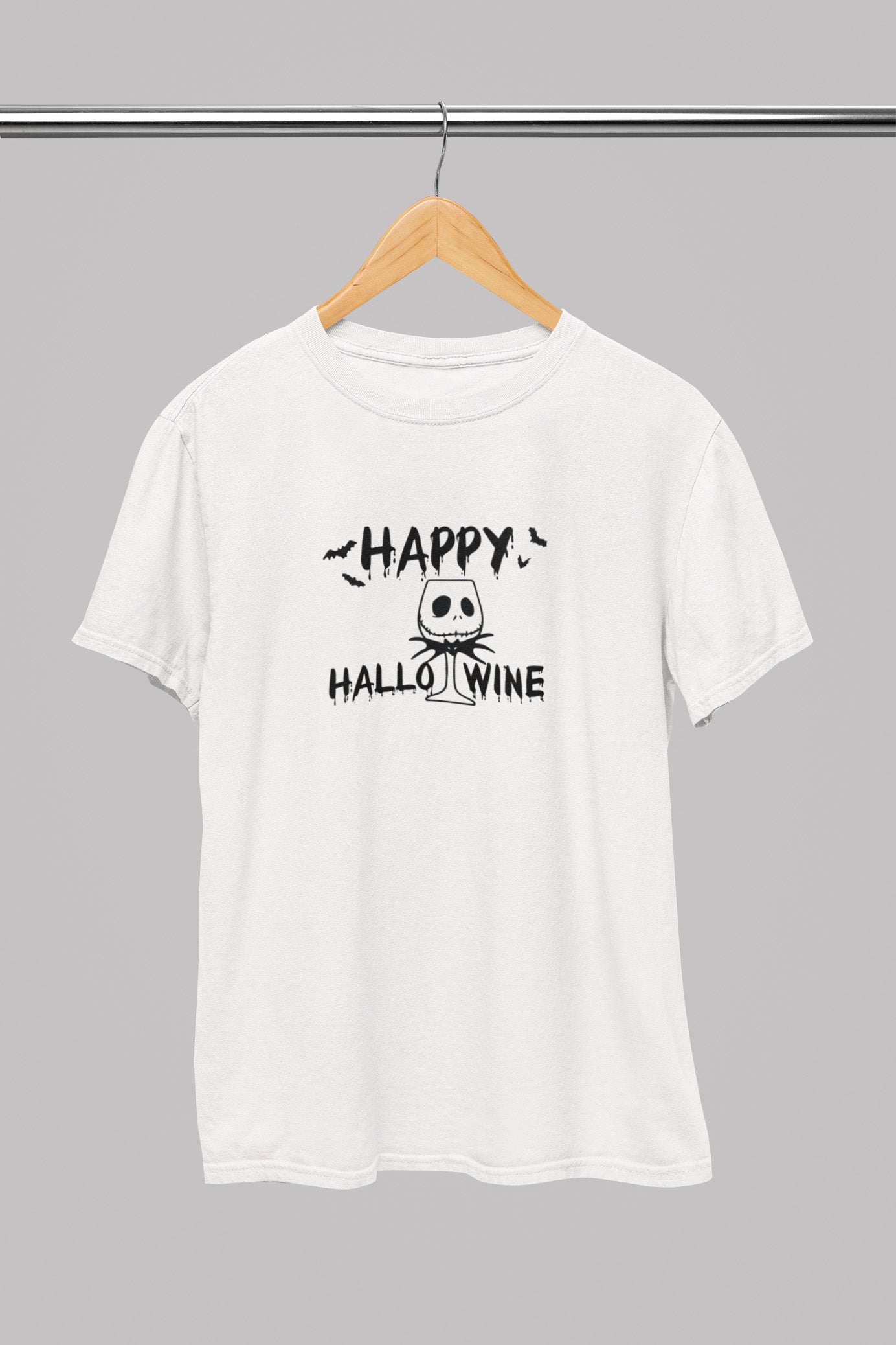 T-Shirt Halloween Happy Wine