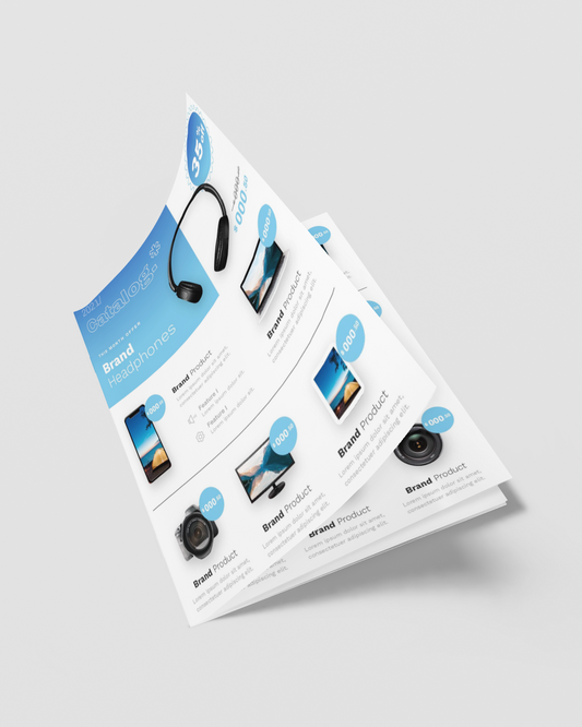 Stitched brochure - Silk paper