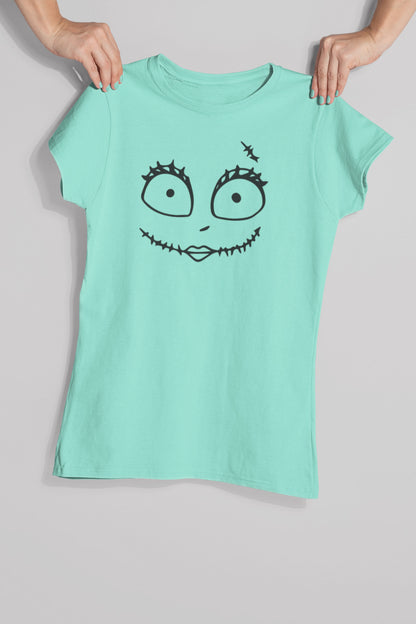 T-Shirt Halloween Women Spooky Face