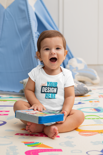 Classic Baby Short Sleeve Bodysuit - Embroidery