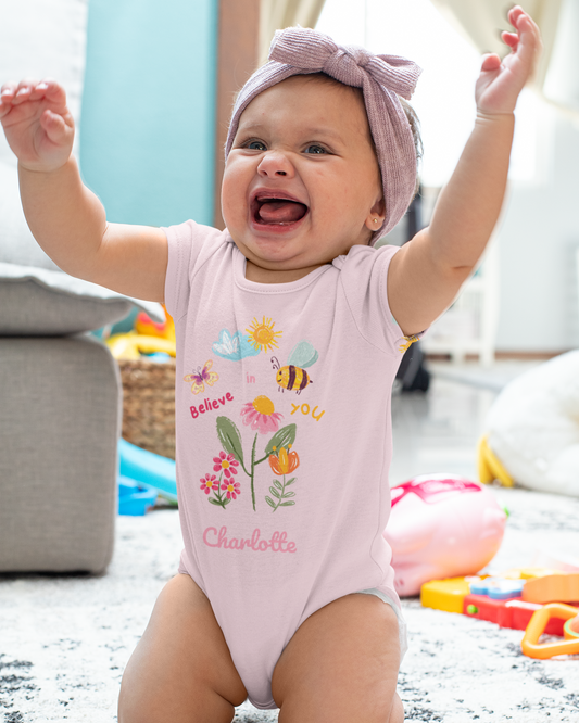 Custom Name - Short Sleeve Bodysuit