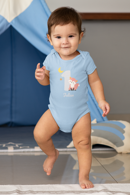 Custom Number - Short Sleeve Bodysuit