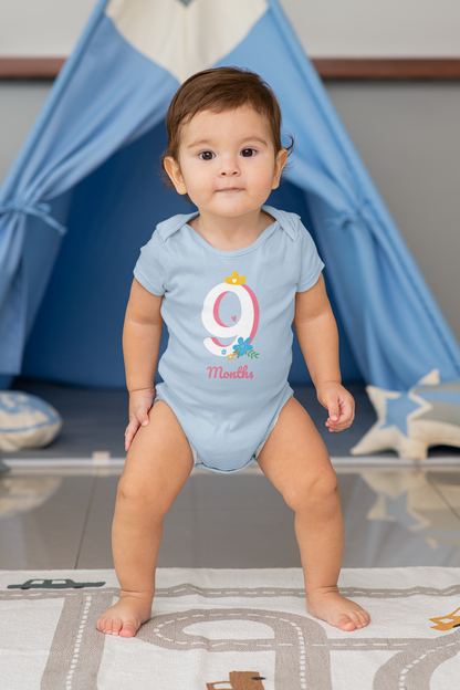 Flower Number - Short Sleeve Bodysuit