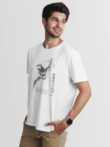 Japanese Owl ( Inspired by Hokusai ) - Unisex T-Shirt