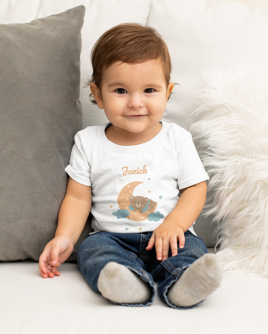 Bear On The Moon - Baby Crewneck Unisex T-Shirt