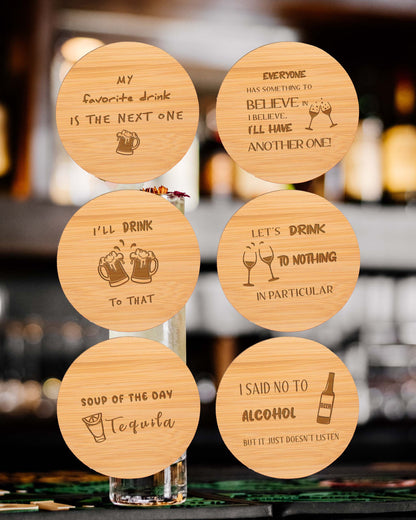 Drink Mixed Coaster Set (Pack of 6 coasters)