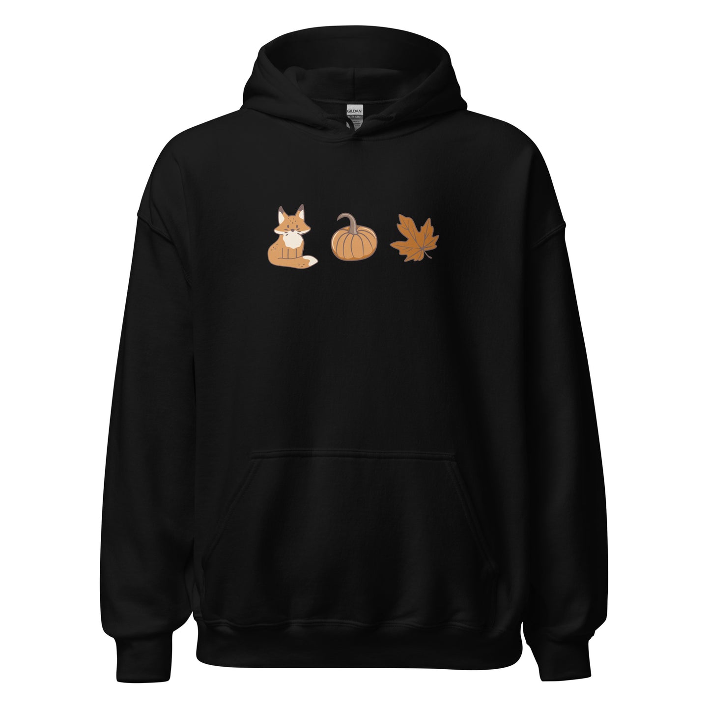 Fox Pumpkin Fall Leaf Halloween Hoodie