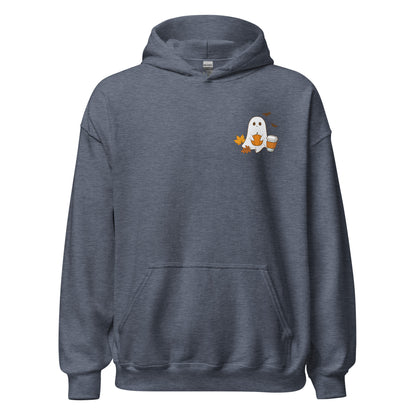 Spooky Ghost & Pumpkin Halloween Hoodie