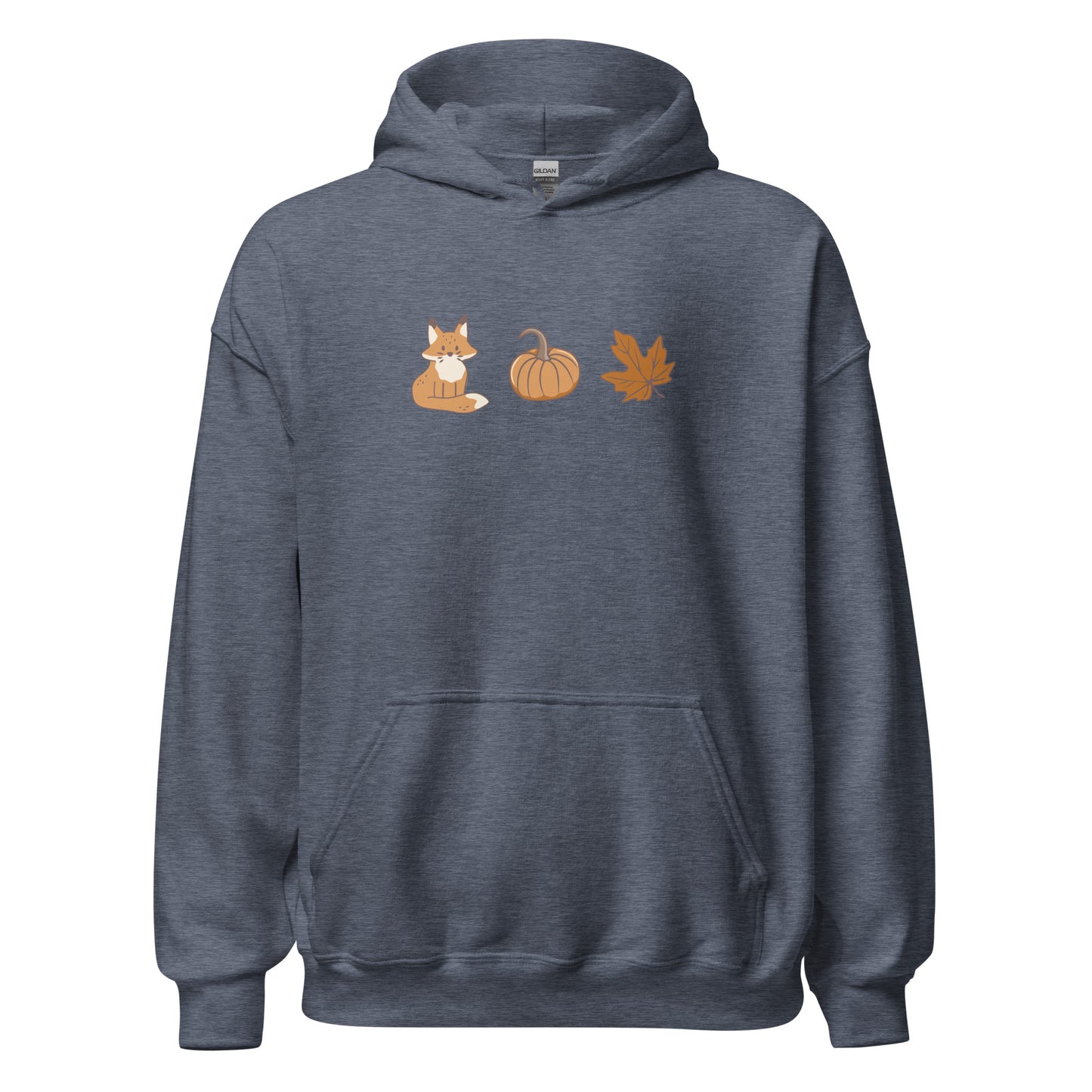 Fox Pumpkin Fall Leaf Halloween Hoodie