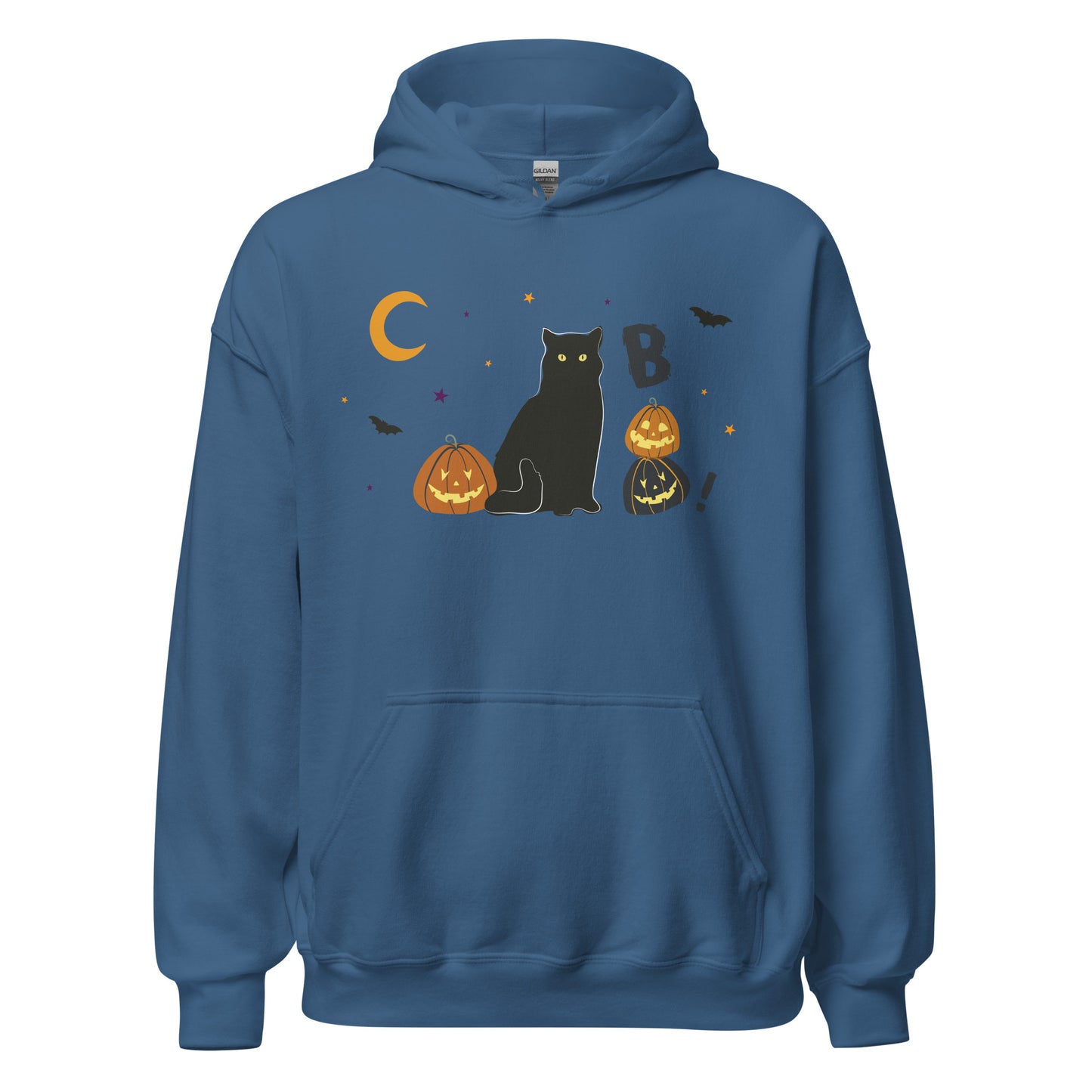 Black Cat Pumpkin Halloween Hoodie