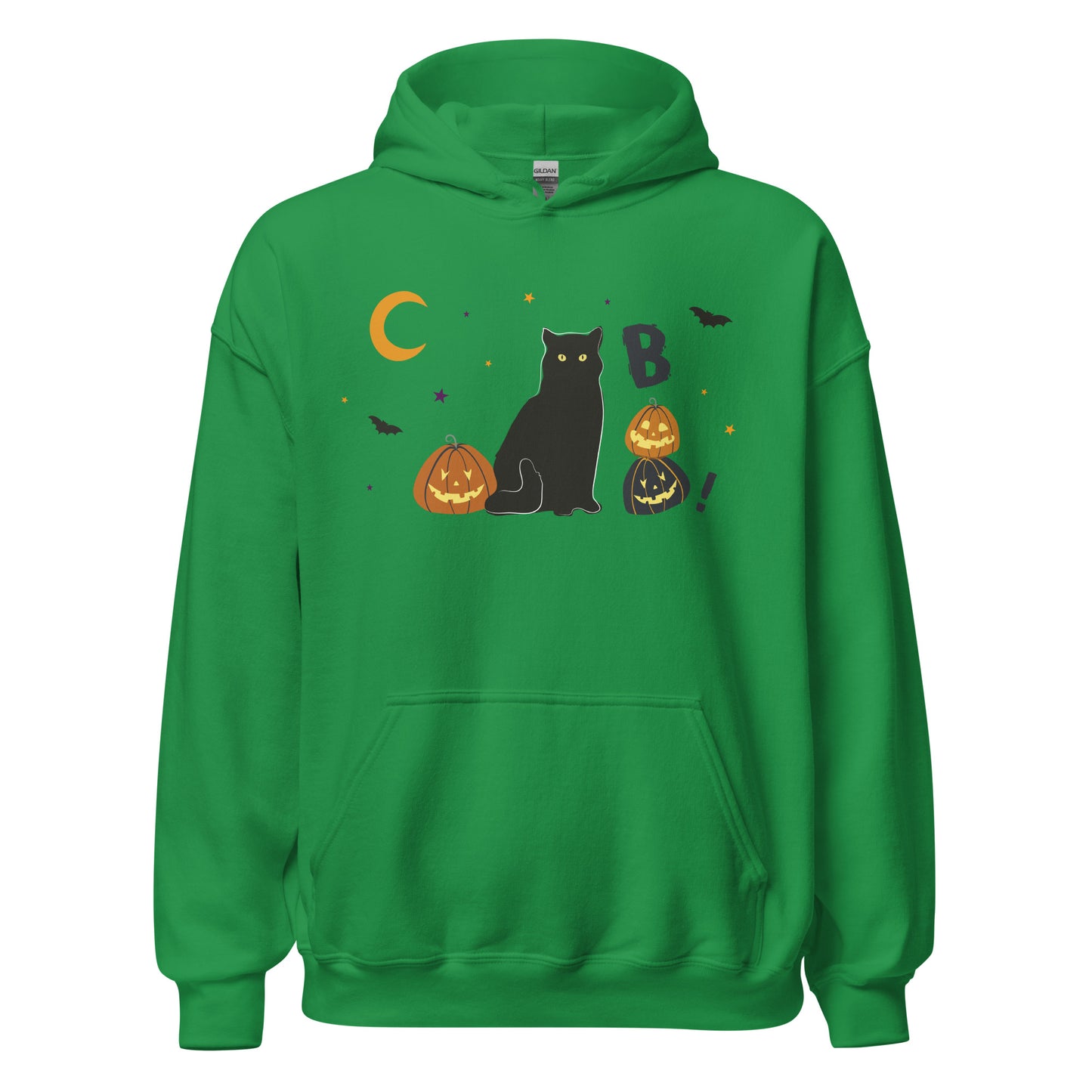 Black Cat Pumpkin Halloween Hoodie