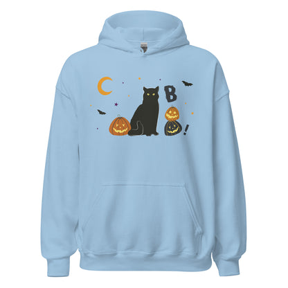 Black Cat Pumpkin Halloween Hoodie