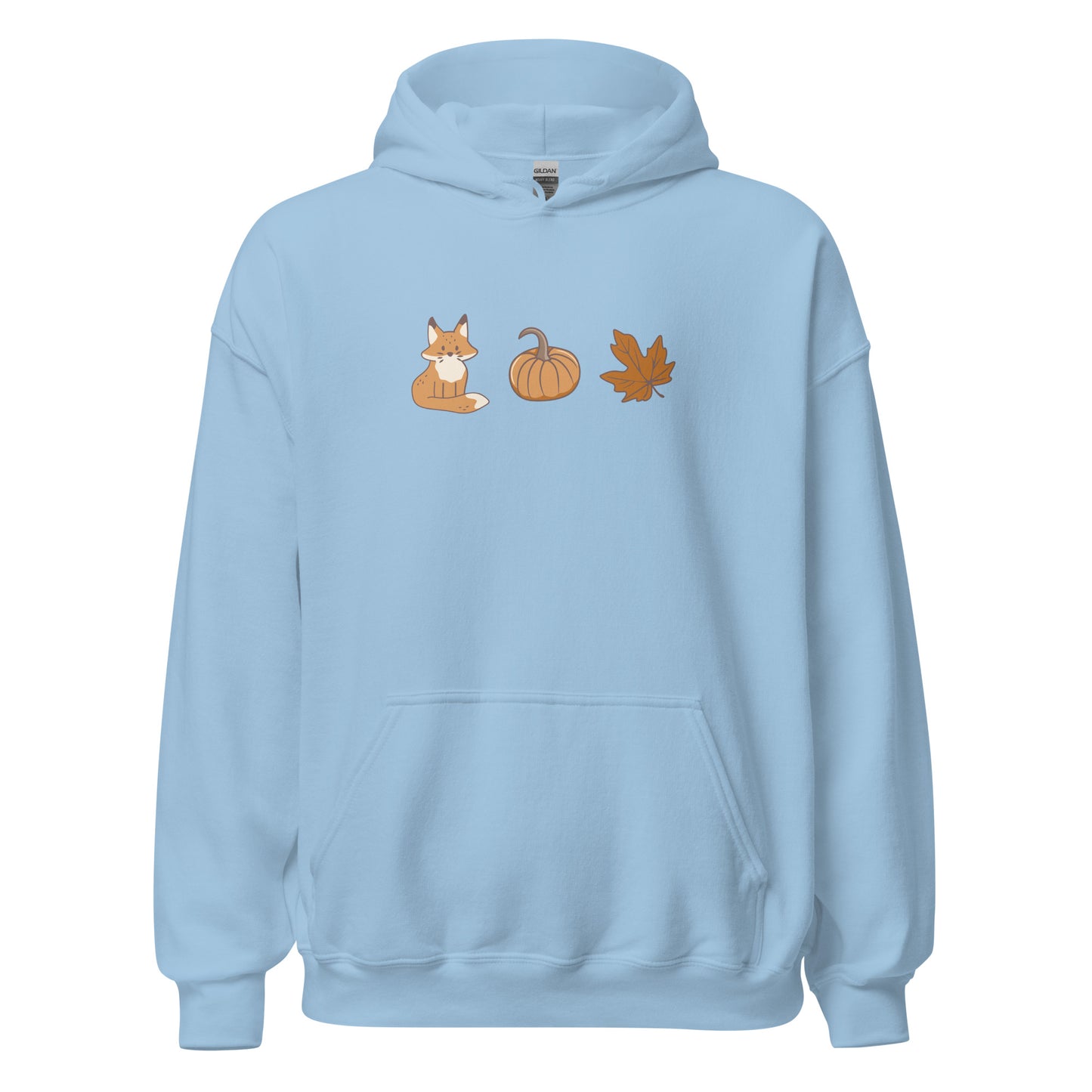 Fox Pumpkin Fall Leaf Halloween Hoodie