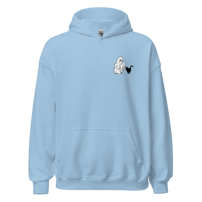 Black Cat Ghost Halloween Hoodie