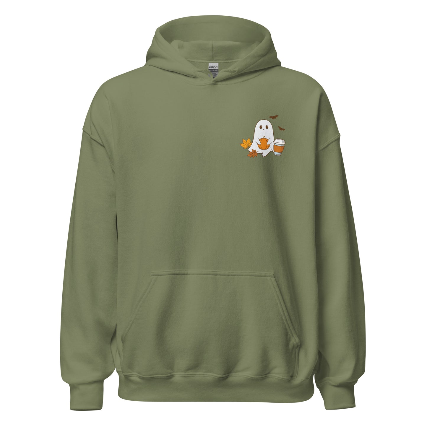 Spooky Ghost & Pumpkin Halloween Hoodie