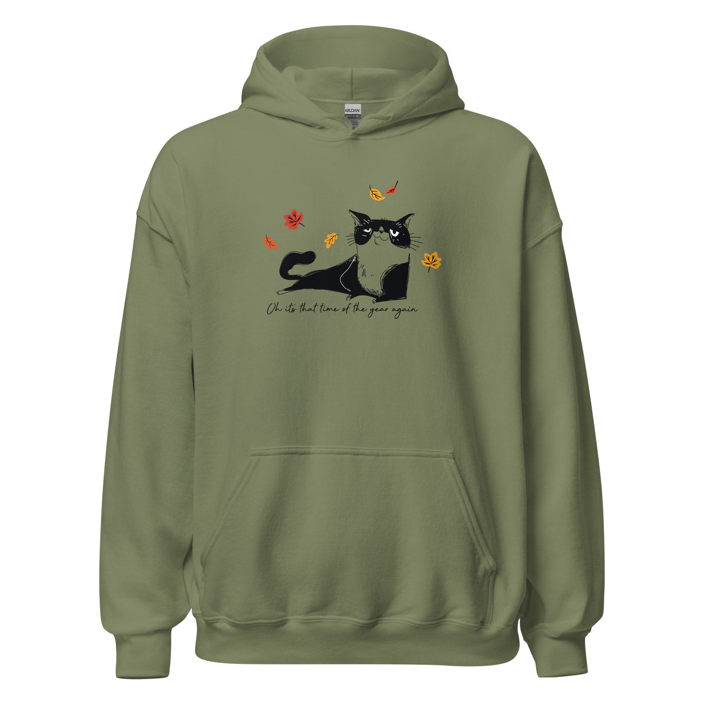 Cat with Quote Halloween Hoodie